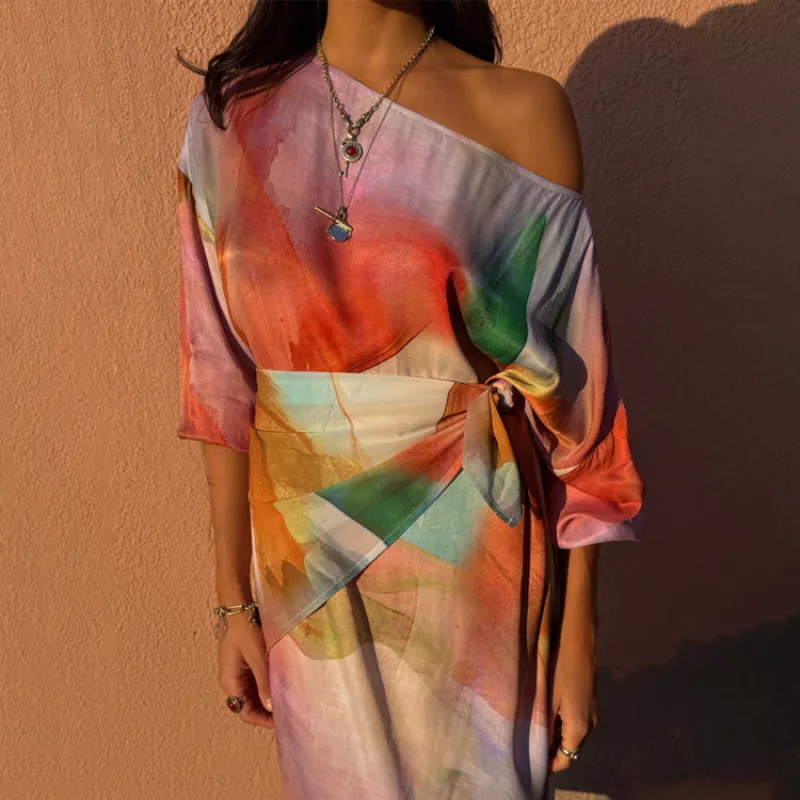 Abstract Scarf sold by Never Fully Dressed