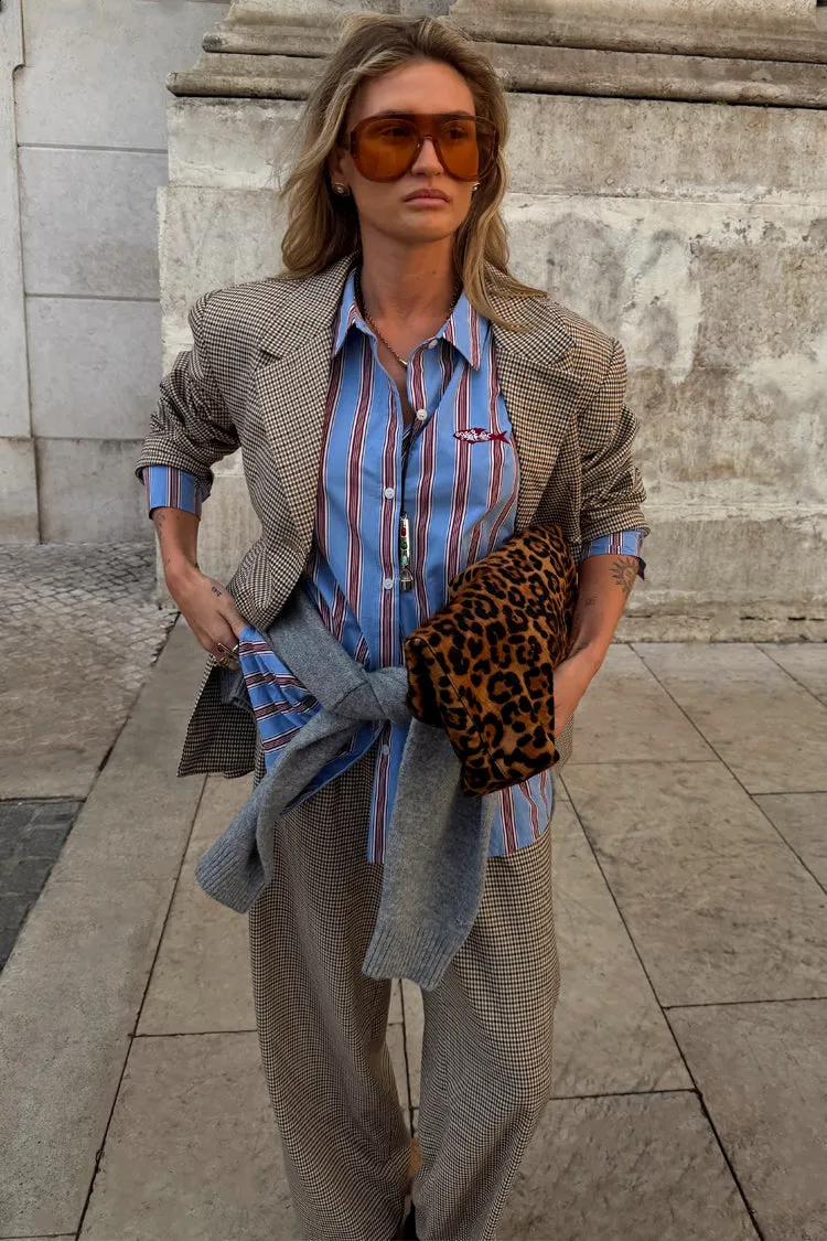 Blue Cotton Stripe Miley Shirt sold by Never Fully Dressed product image thumbnail 4