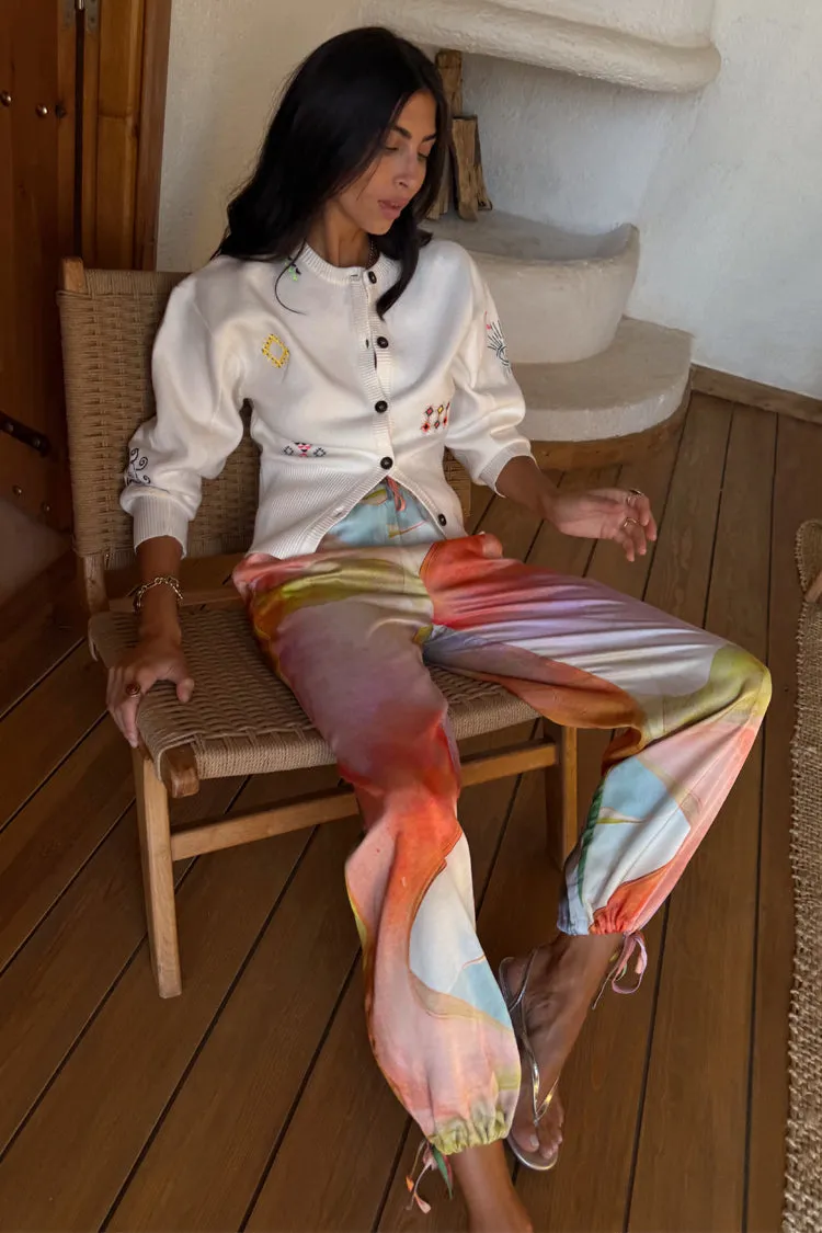 Cream Neon Embroidered Darcy Cardigan sold by Never Fully Dressed product image thumbnail 3