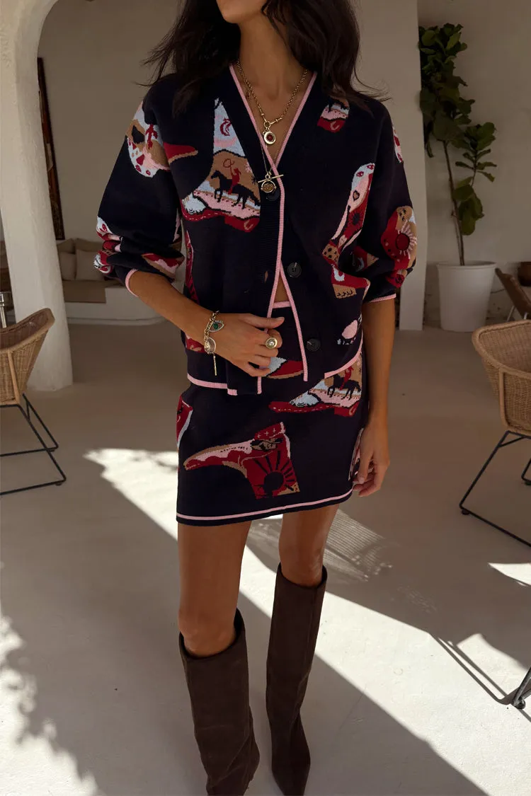 Navy Cowboy Boots Jake Skirt sold by Never Fully Dressed product image thumbnail 4