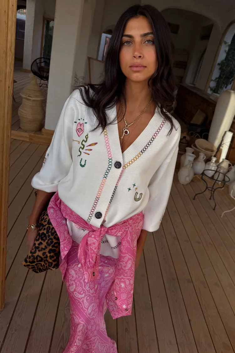 Cream Western Martha Cardigan sold by Never Fully Dressed product image thumbnail 2