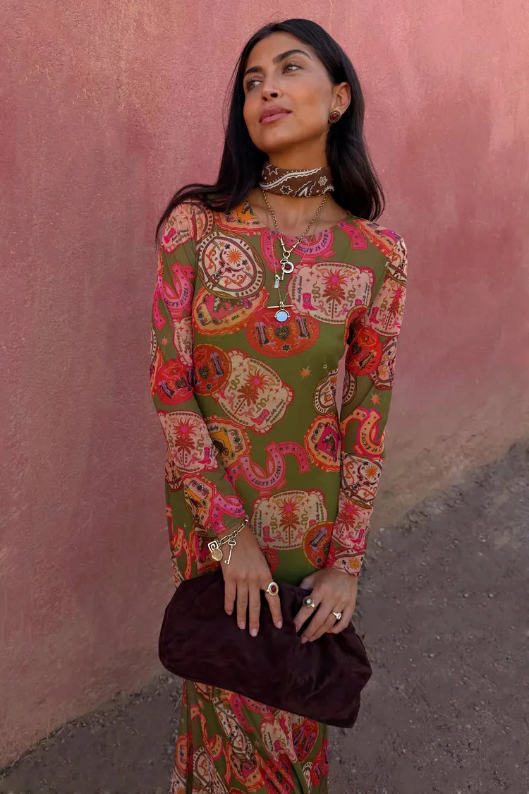 Olive Buckles Mesh Dress sold by Never Fully Dressed product image thumbnail 4