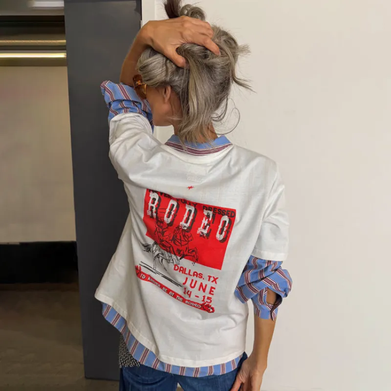 White Rodeo T-Shirt sold by Never Fully Dressed