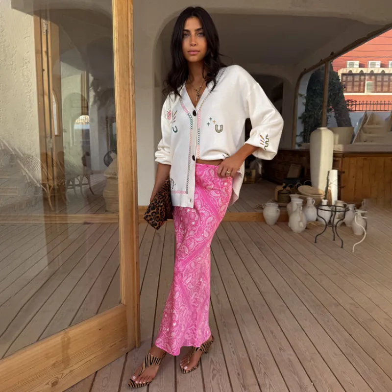 Pink Bandana Dorris Skirt sold by Never Fully Dressed