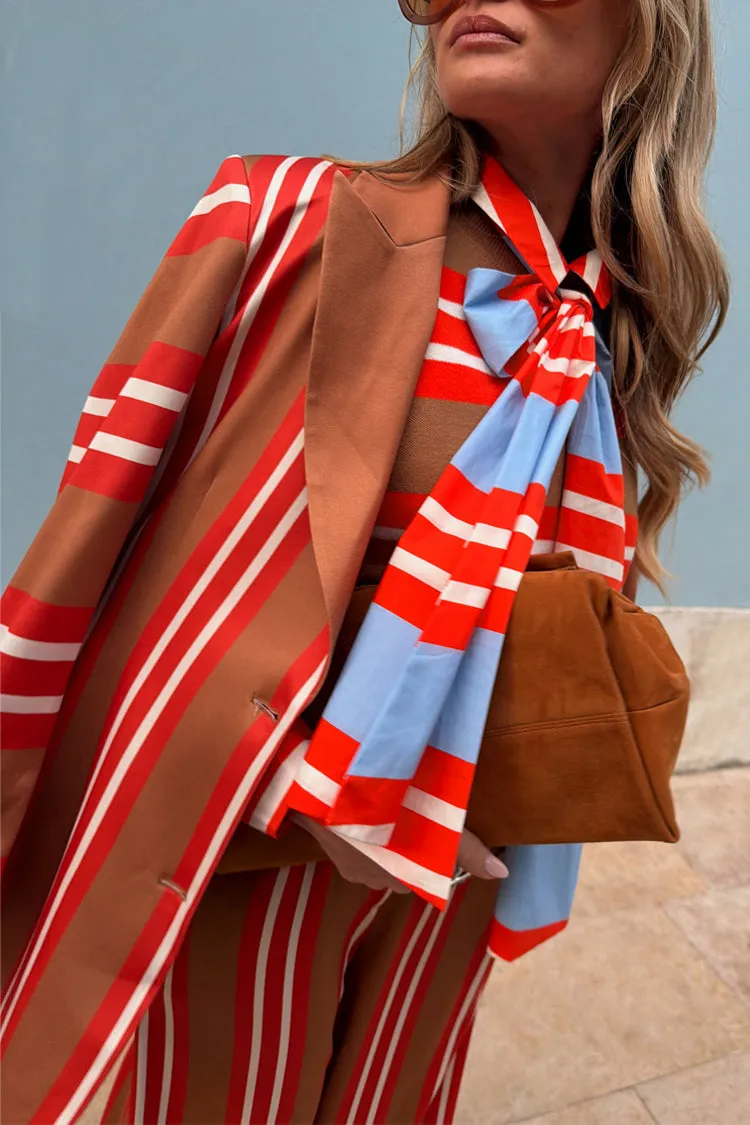 Multi Stripe Blazer sold by Never Fully Dressed product image thumbnail 4