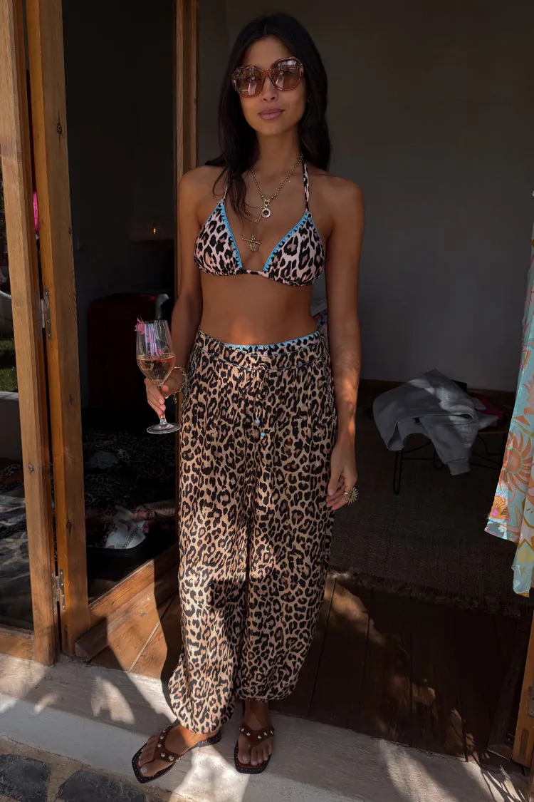 Leopard Whipstitch Triangle Bikini Top sold by Never Fully Dressed product image thumbnail 5
