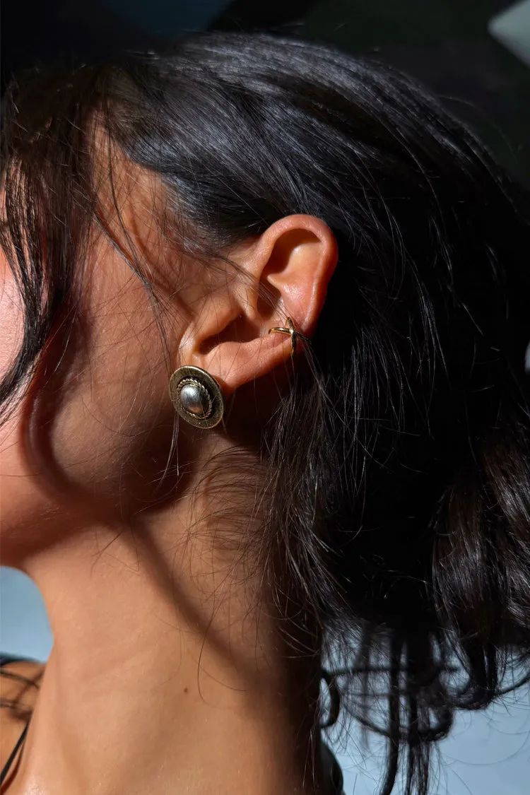 Deloris Silver Circle Earrings sold by Never Fully Dressed product image thumbnail 2