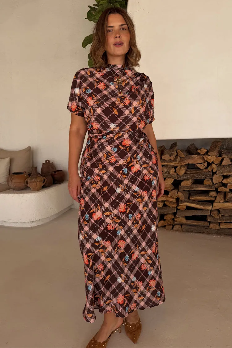 Check Floral Lottie Skirt sold by Never Fully Dressed product image thumbnail 4