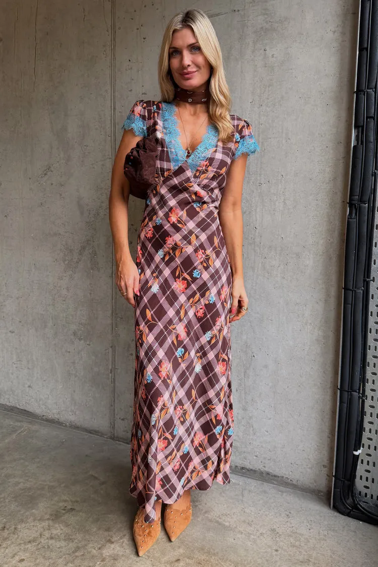 Check Floral Dress sold by Never Fully Dressed product image thumbnail 4