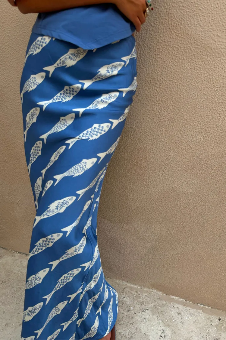 Blue Marina Dorris Skirt sold by Never Fully Dressed product image thumbnail 3