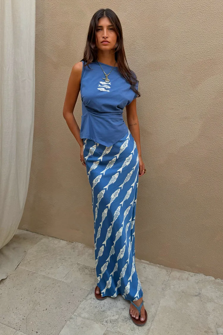 Blue Marina Dorris Skirt sold by Never Fully Dressed product image thumbnail 2