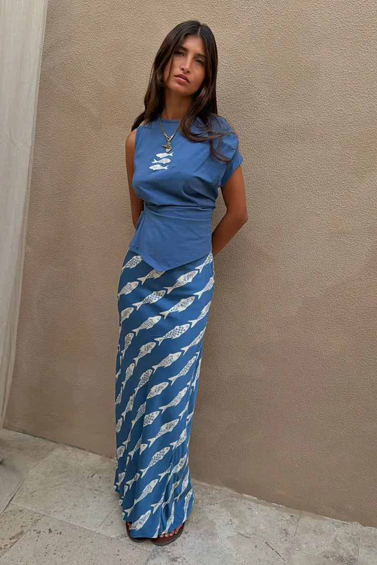 Blue Marina Dorris Skirt sold by Never Fully Dressed product image thumbnail 4