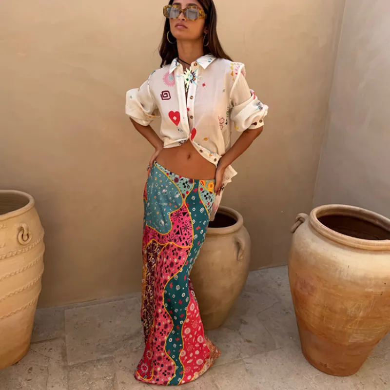 Pastel Morocco Dorris Skirt Petite made by Never Fully Dressed