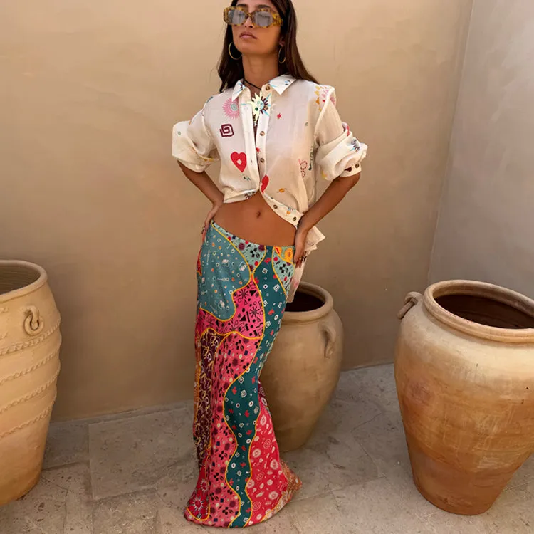 Pastel Morocco Dorris Skirt Petite sold by Never Fully Dressed