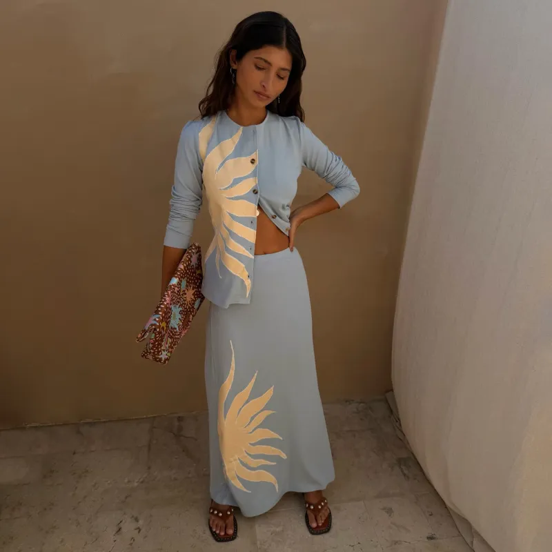 Ice Blue Sol Dorris Skirt made by Never Fully Dressed