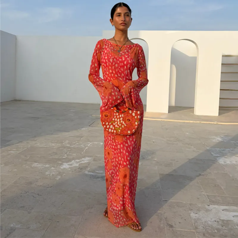 Coral Fawn Poppy Aria Dress made by Never Fully Dressed