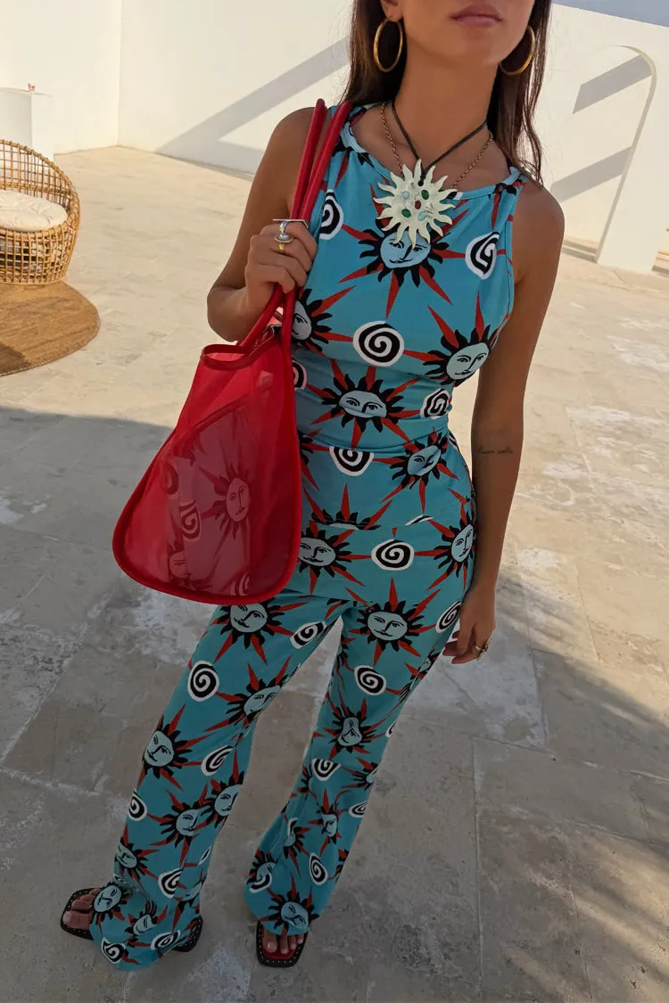 Blue Sun Foldover Trouser sold by Never Fully Dressed product image thumbnail 2