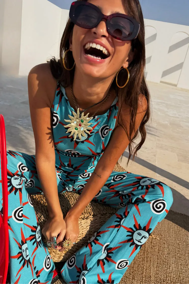 Blue Sun Foldover Trouser sold by Never Fully Dressed product image thumbnail 5