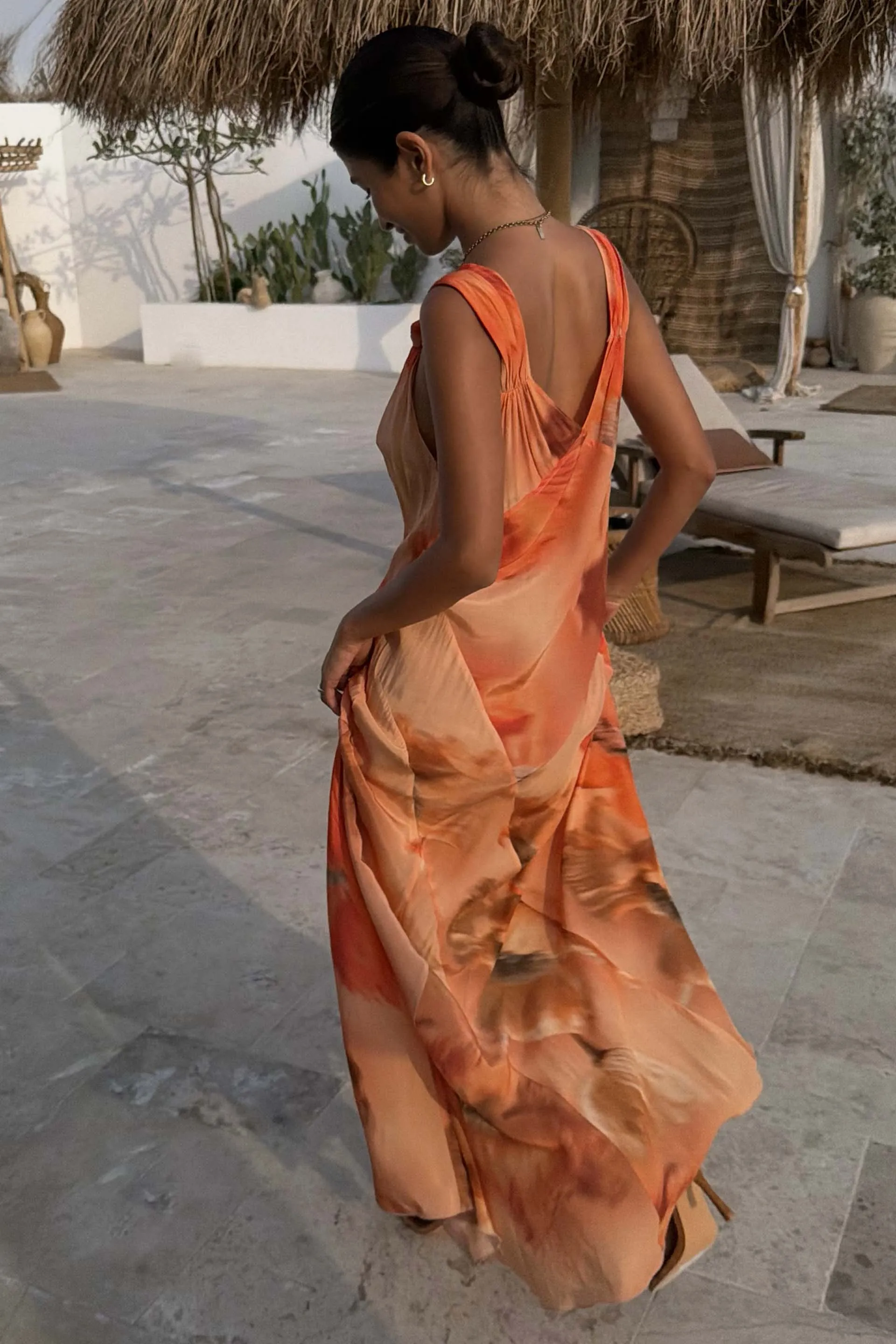 Blurred Floral Sofia Dress sold by Never Fully Dressed product image thumbnail 3