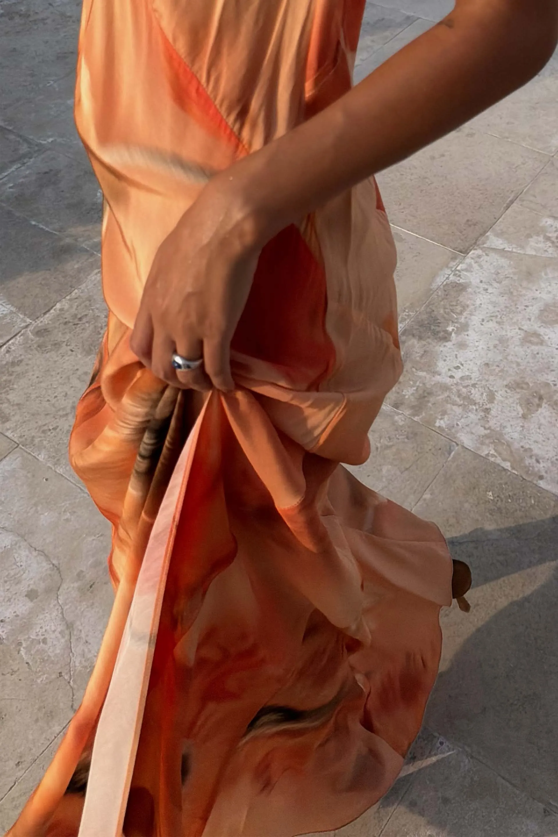 Blurred Floral Sofia Dress sold by Never Fully Dressed product image thumbnail 5