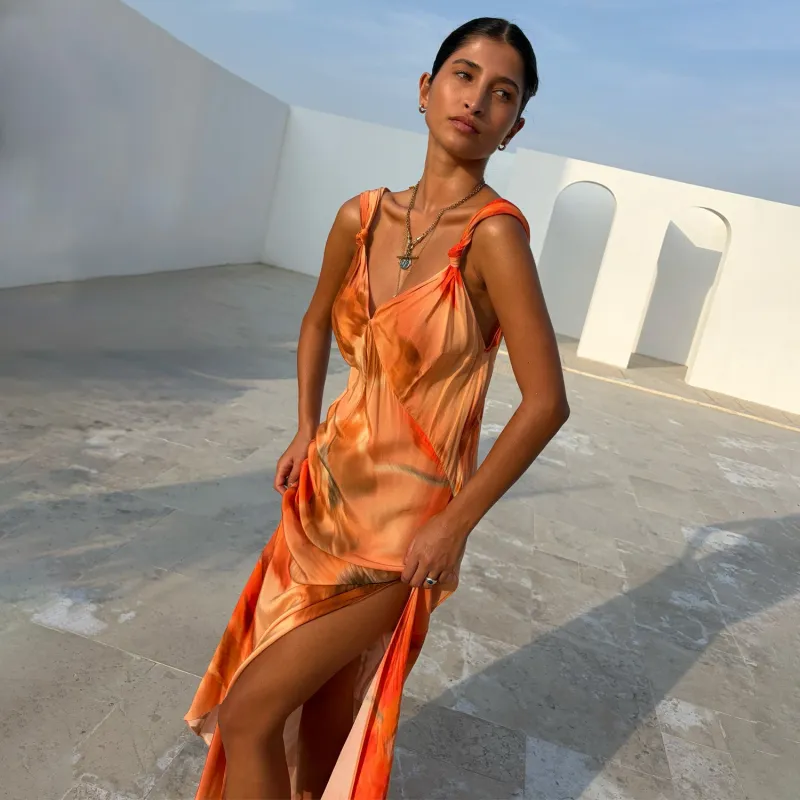 Blurred Floral Sofia Dress sold by Never Fully Dressed