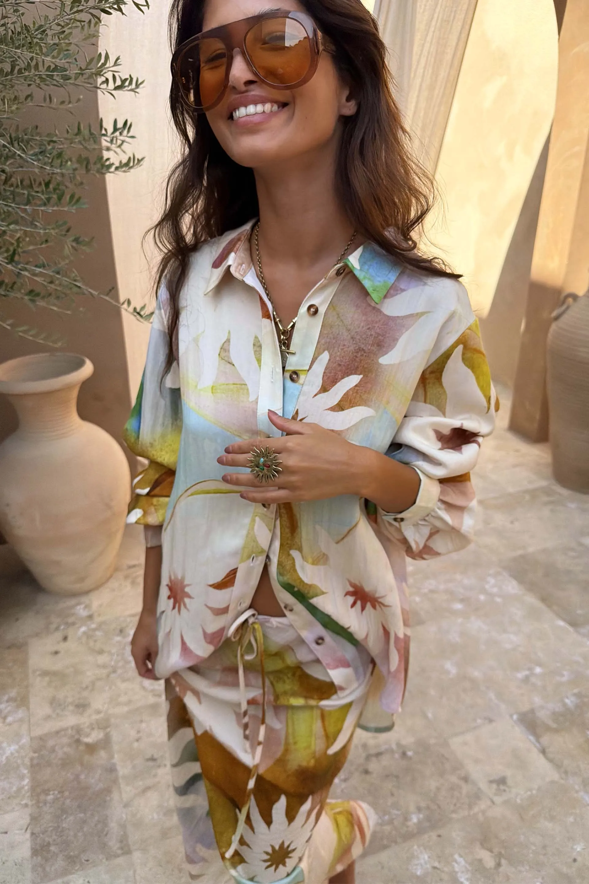 Abstract Soleil Marley Shirt sold by Never Fully Dressed product image thumbnail 5