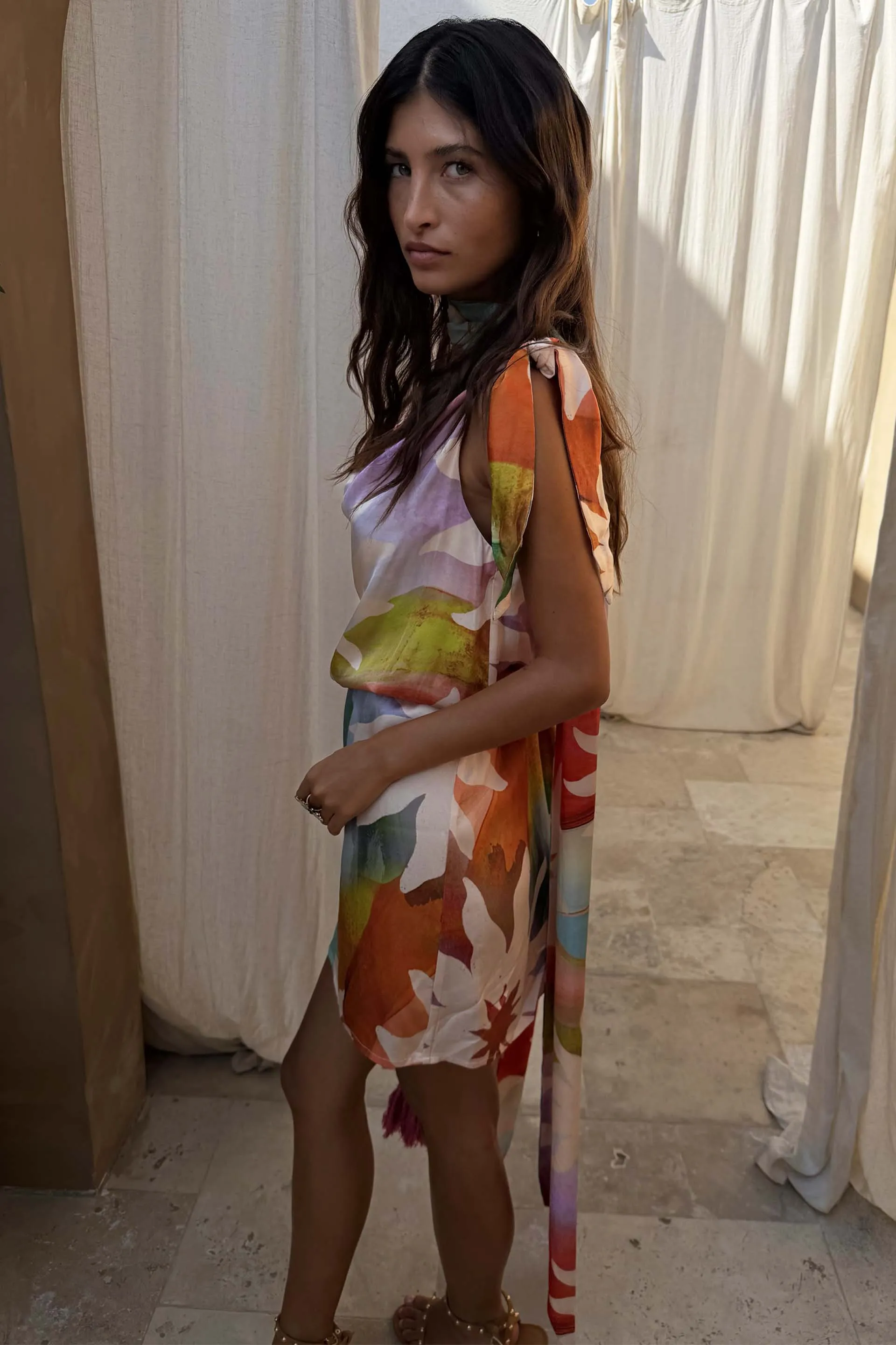 Abstract Soleil Leila Mini Dress sold by Never Fully Dressed product image thumbnail 5