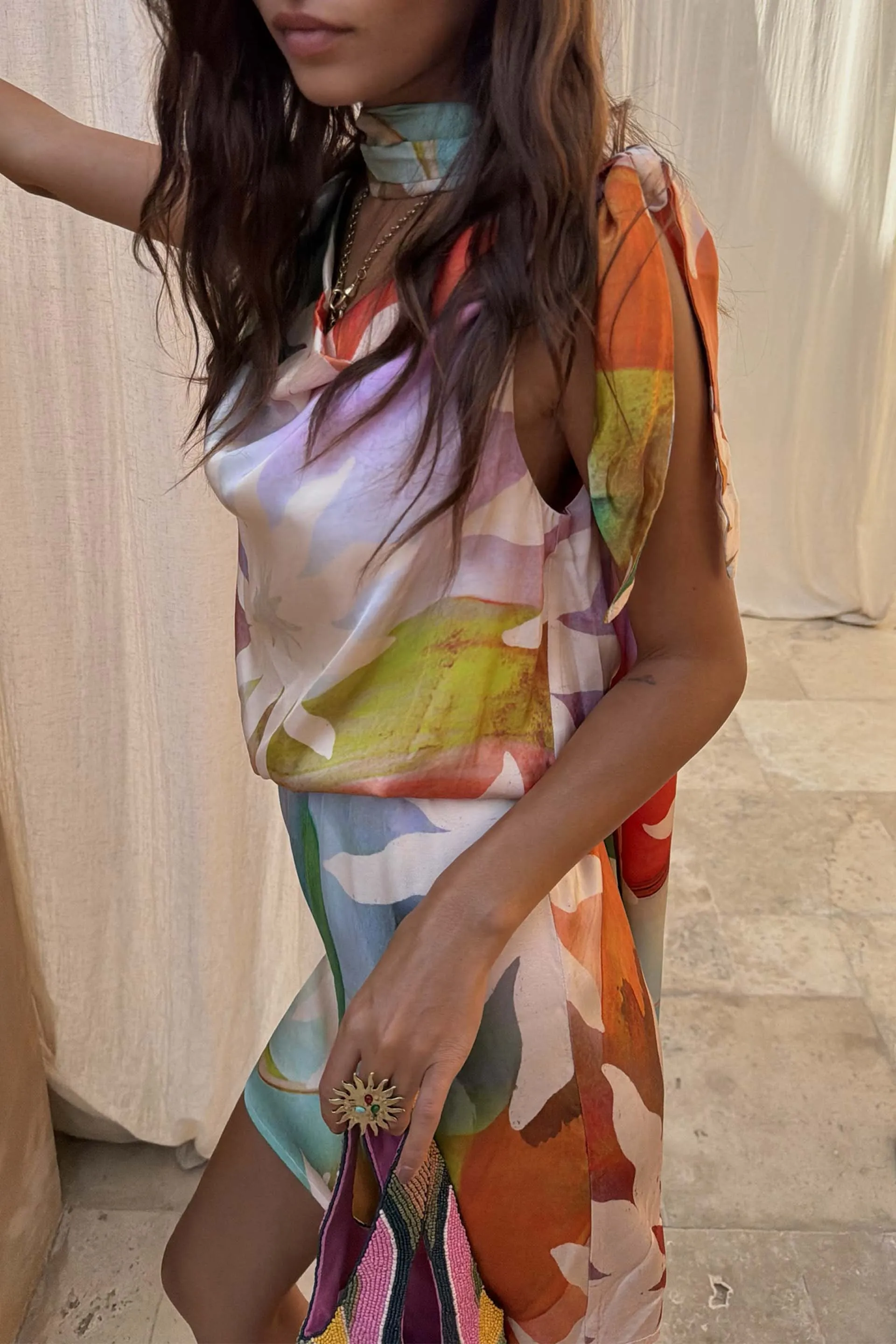 Abstract Soleil Leila Mini Dress sold by Never Fully Dressed product image thumbnail 4