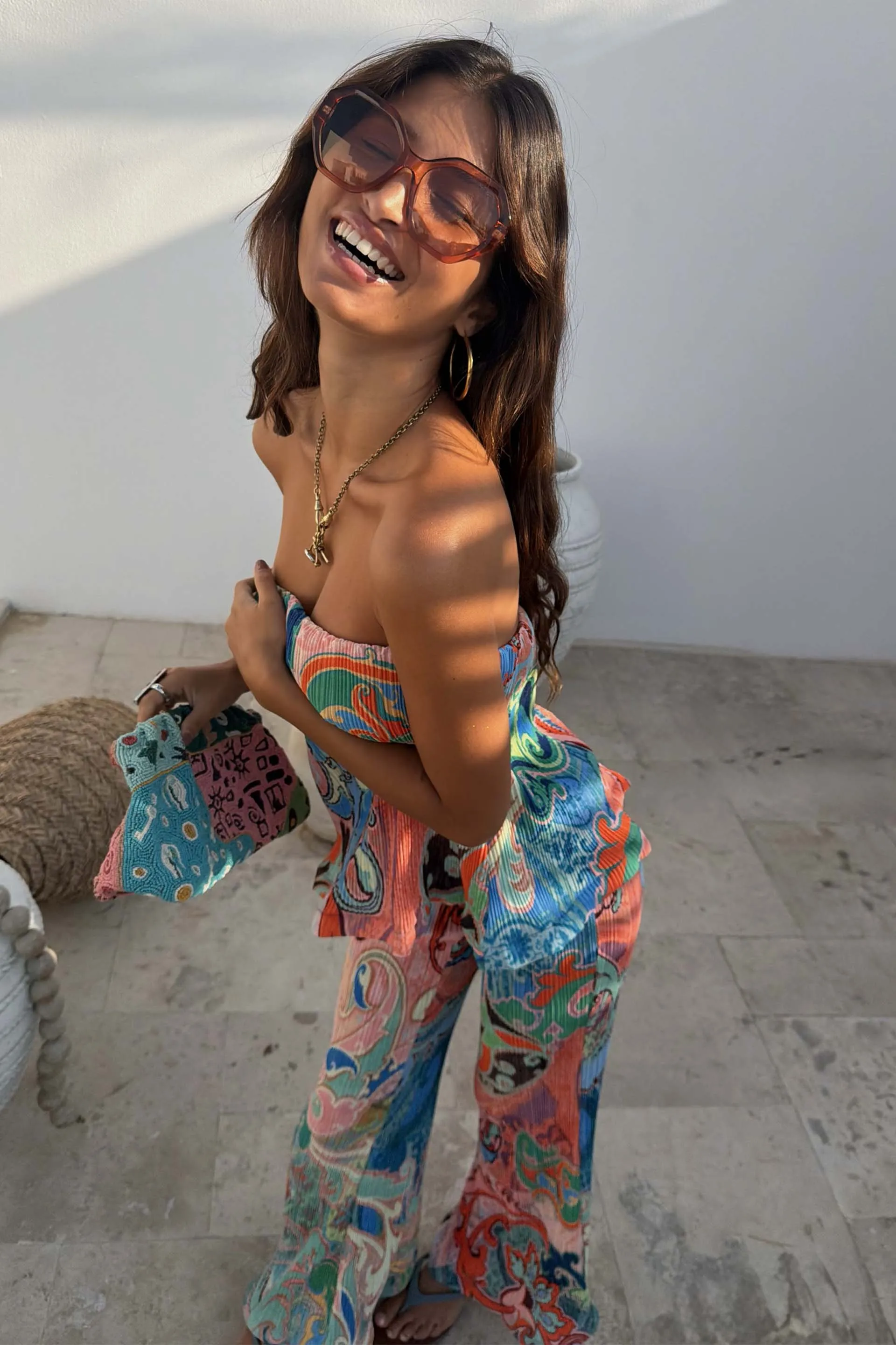 Hexagon Orange Sunglasses sold by Never Fully Dressed product image thumbnail 3