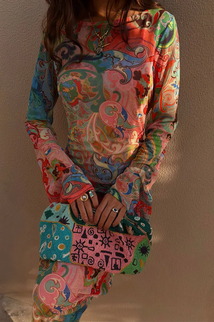 Blue Mari Aria Mesh Dress Petite sold by Never Fully Dressed product image thumbnail 4