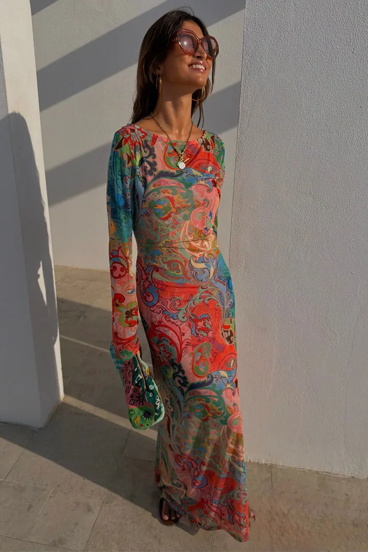 Blue Mari Aria Mesh Dress Petite sold by Never Fully Dressed product image thumbnail 5