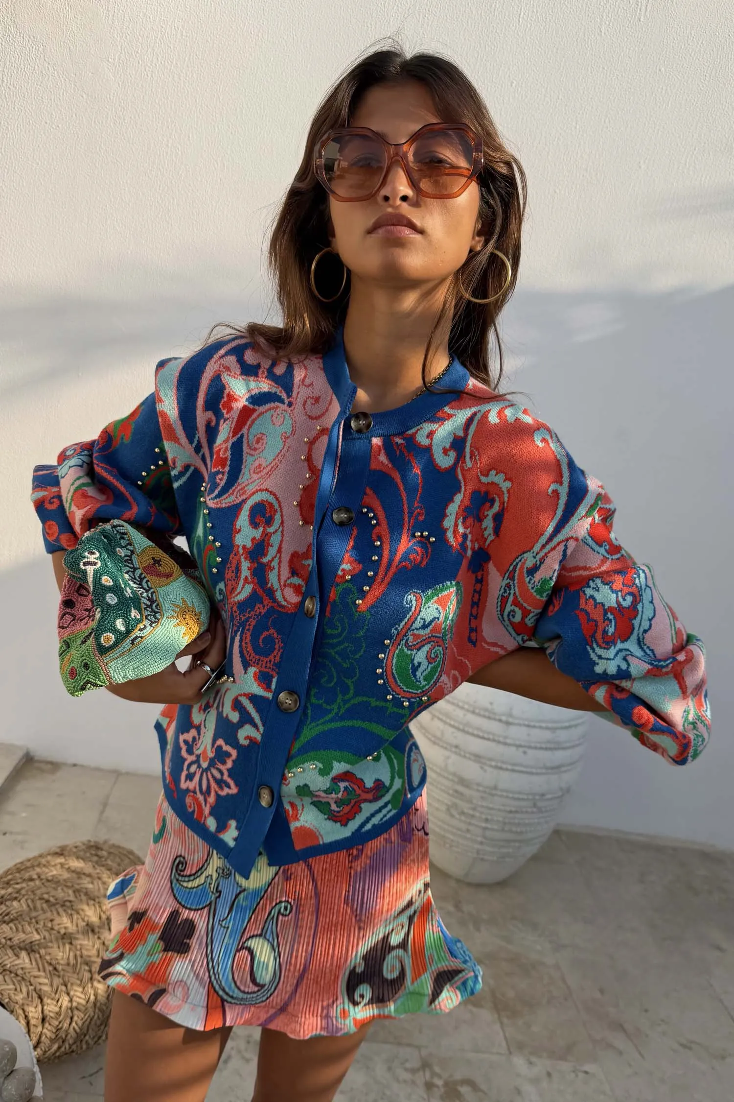 Blue Mari Cardigan sold by Never Fully Dressed product image thumbnail 5