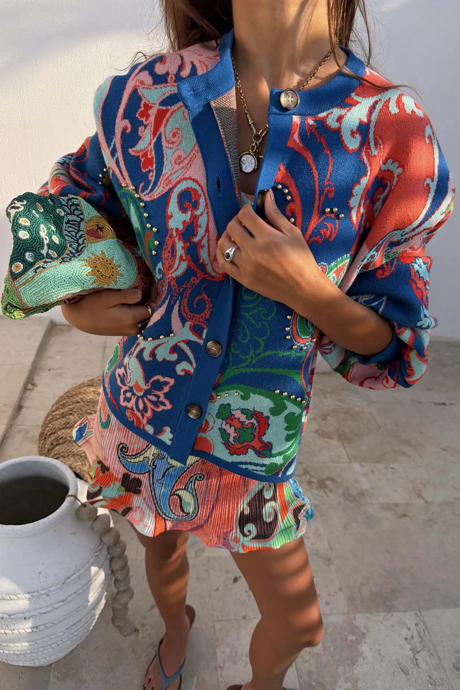 Blue Mari Cardigan sold by Never Fully Dressed product image thumbnail 4