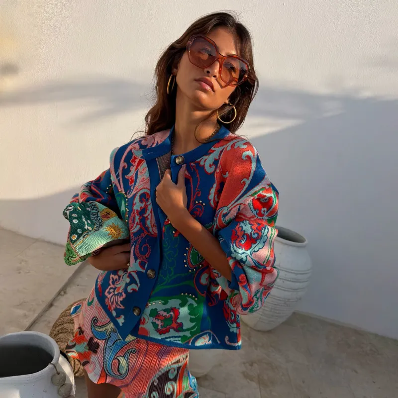 Blue Mari Cardigan made by Never Fully Dressed