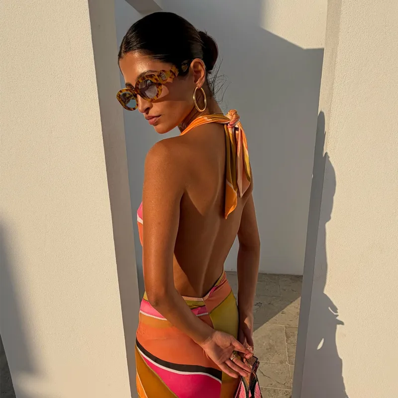 Yellow Tort Wiggle Arm Sunglasses made by Never Fully Dressed