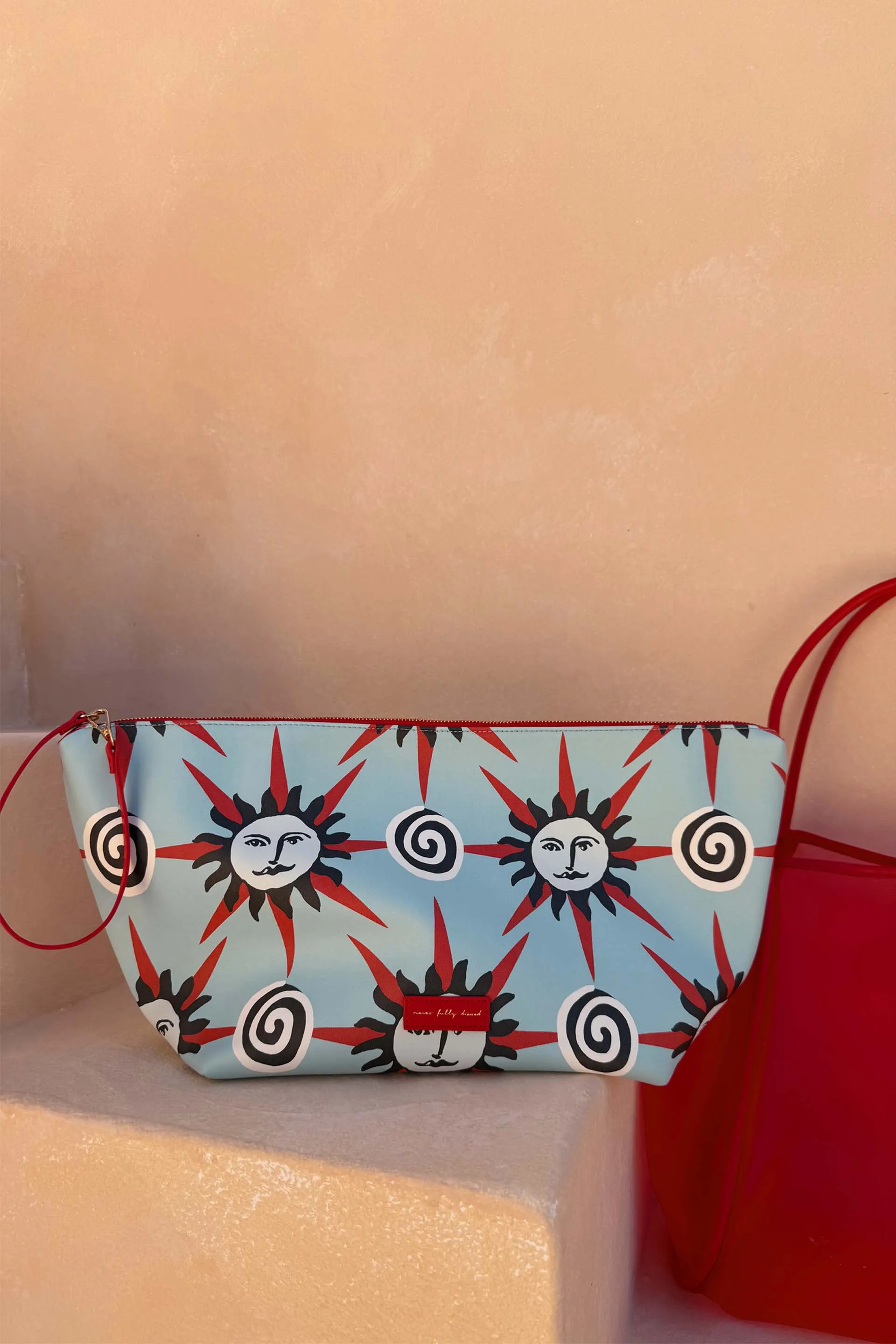 Red Mesh Tote Bag sold by Never Fully Dressed product image thumbnail 4