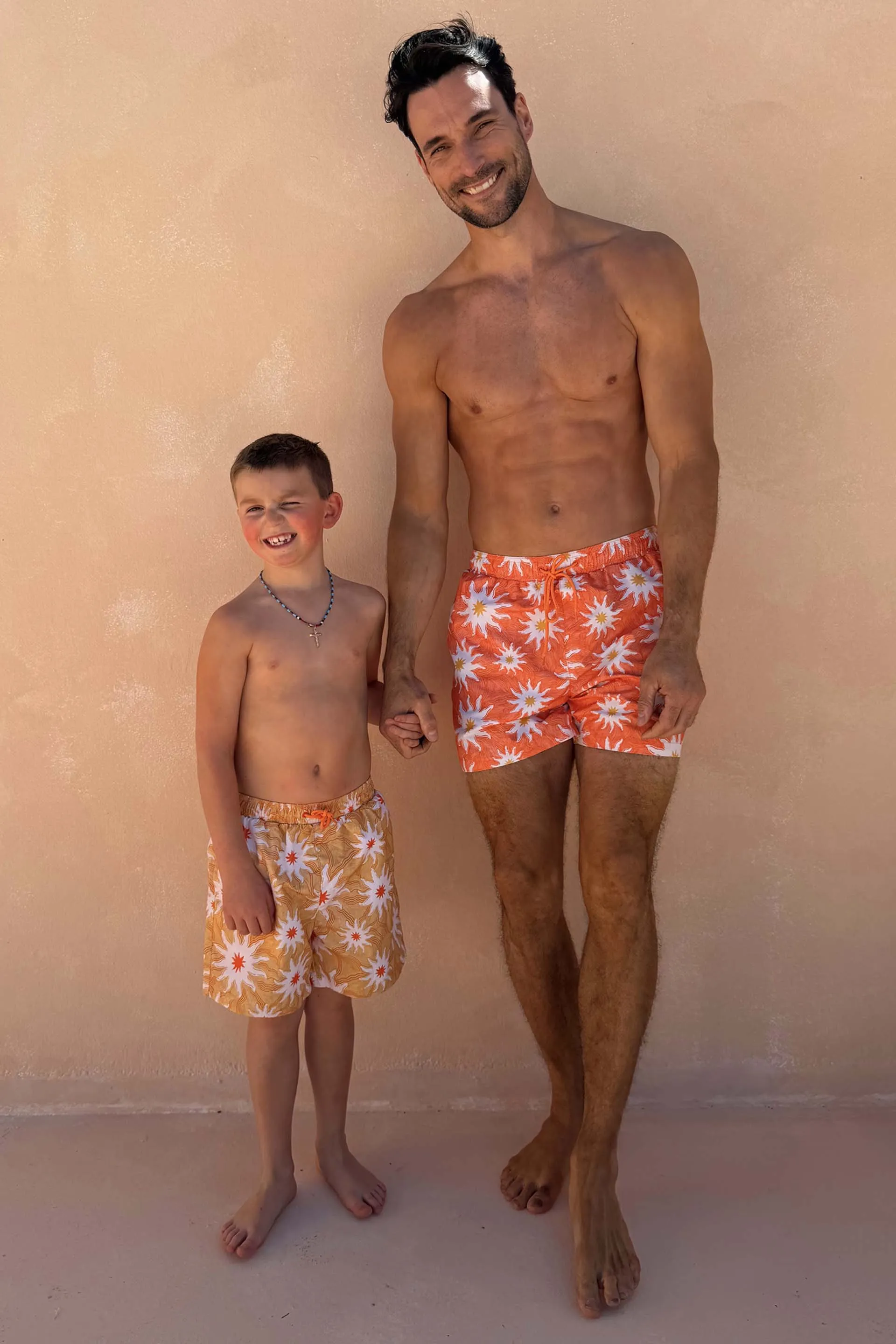 Men's Orange Sun Swim Shorts sold by Never Fully Dressed product image thumbnail 4