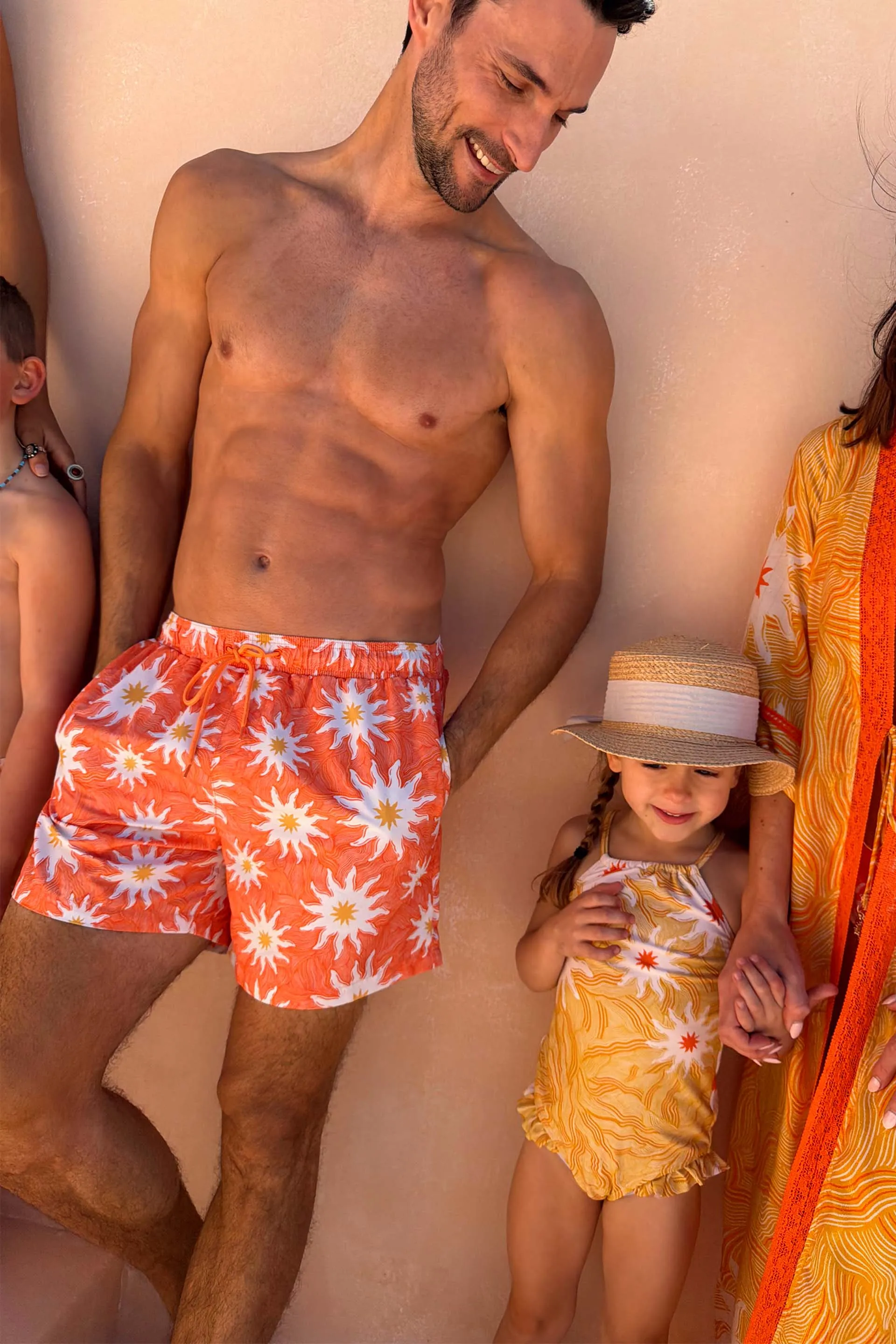 Men's Orange Sun Swim Shorts sold by Never Fully Dressed product image thumbnail 5