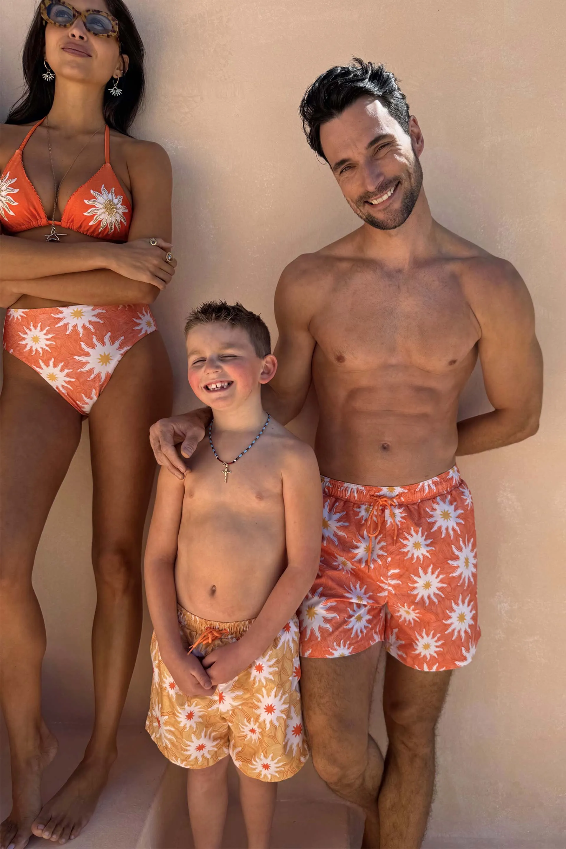Men's Orange Sun Swim Shorts sold by Never Fully Dressed product image thumbnail 2