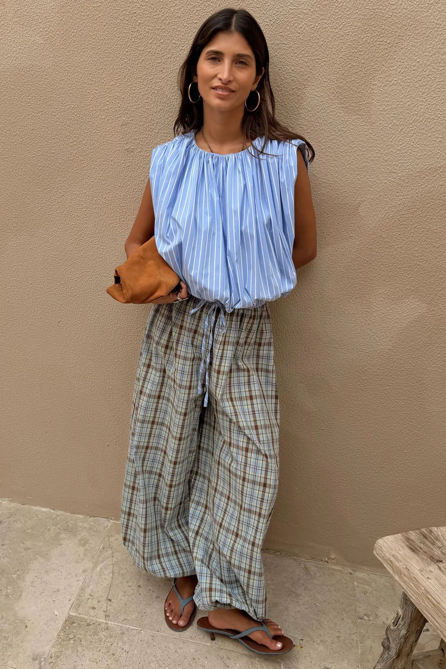 Blue Stripe Bubble Top sold by Never Fully Dressed product image thumbnail 3