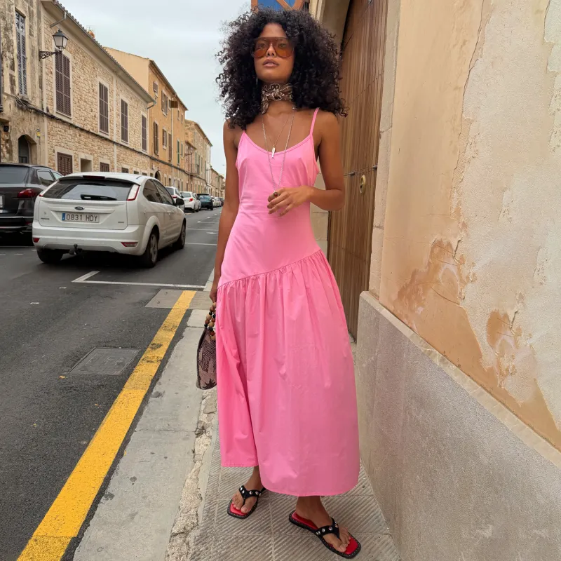 Pink Strappy Nova Dress made by Never Fully Dressed