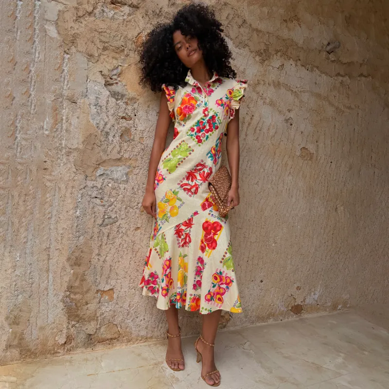Fruit Stamps Remi Dress made by Never Fully Dressed