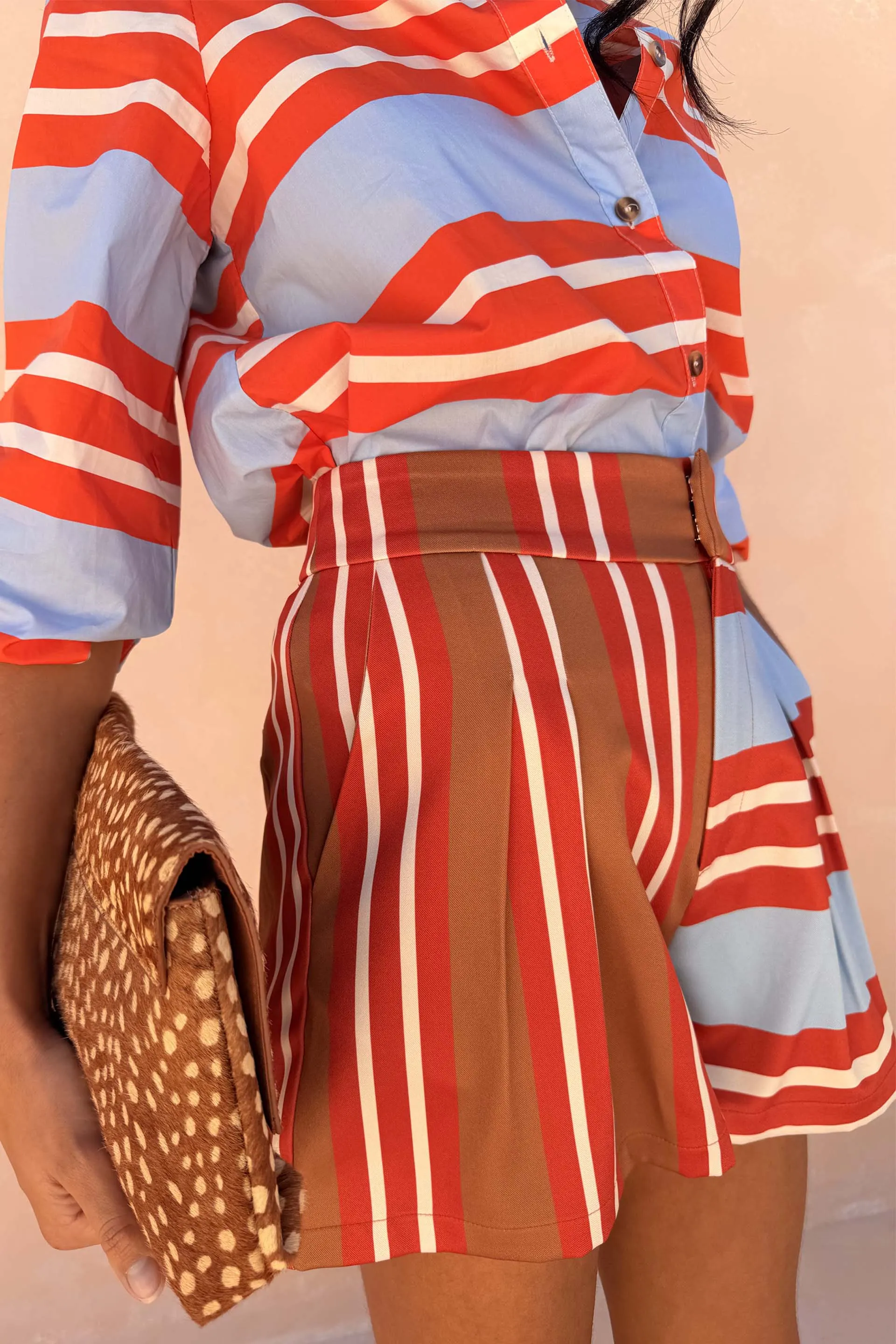 Multi Stripe Tate Shorts sold by Never Fully Dressed product image thumbnail 4