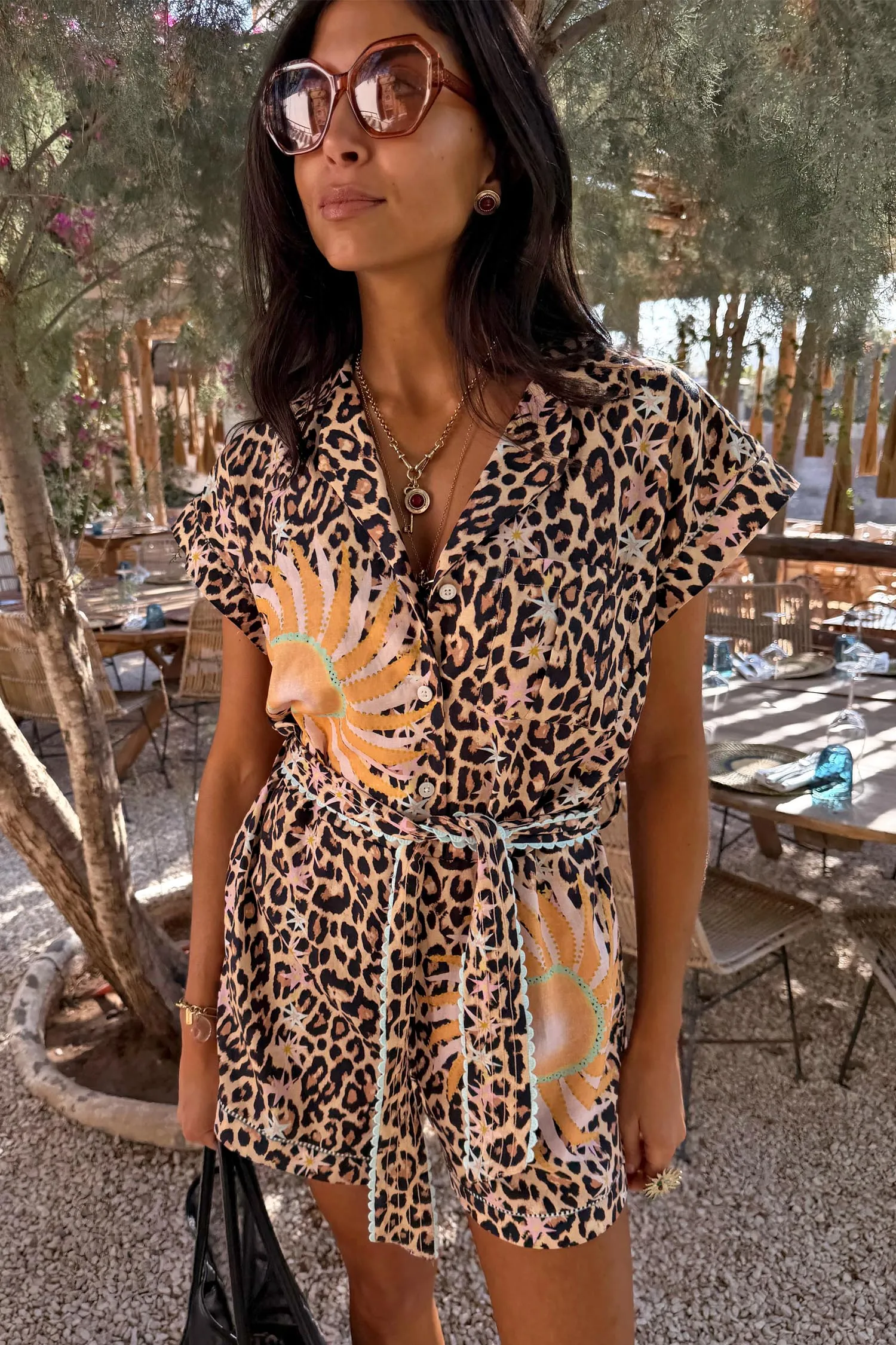 Leopard Print Playsuit sold by Never Fully Dressed product image thumbnail 2