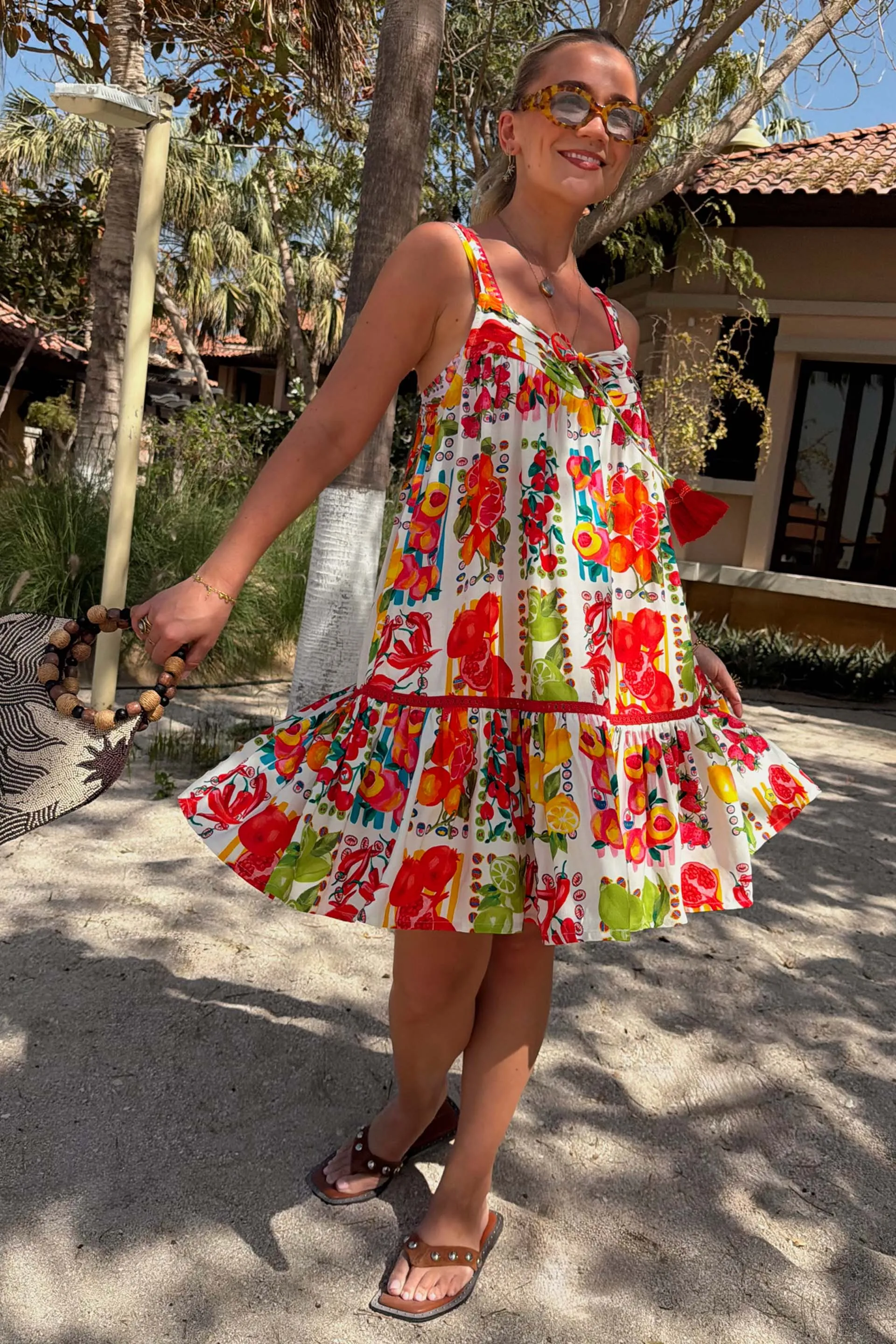 Fruit Stamps Mini Dress sold by Never Fully Dressed product image thumbnail 5