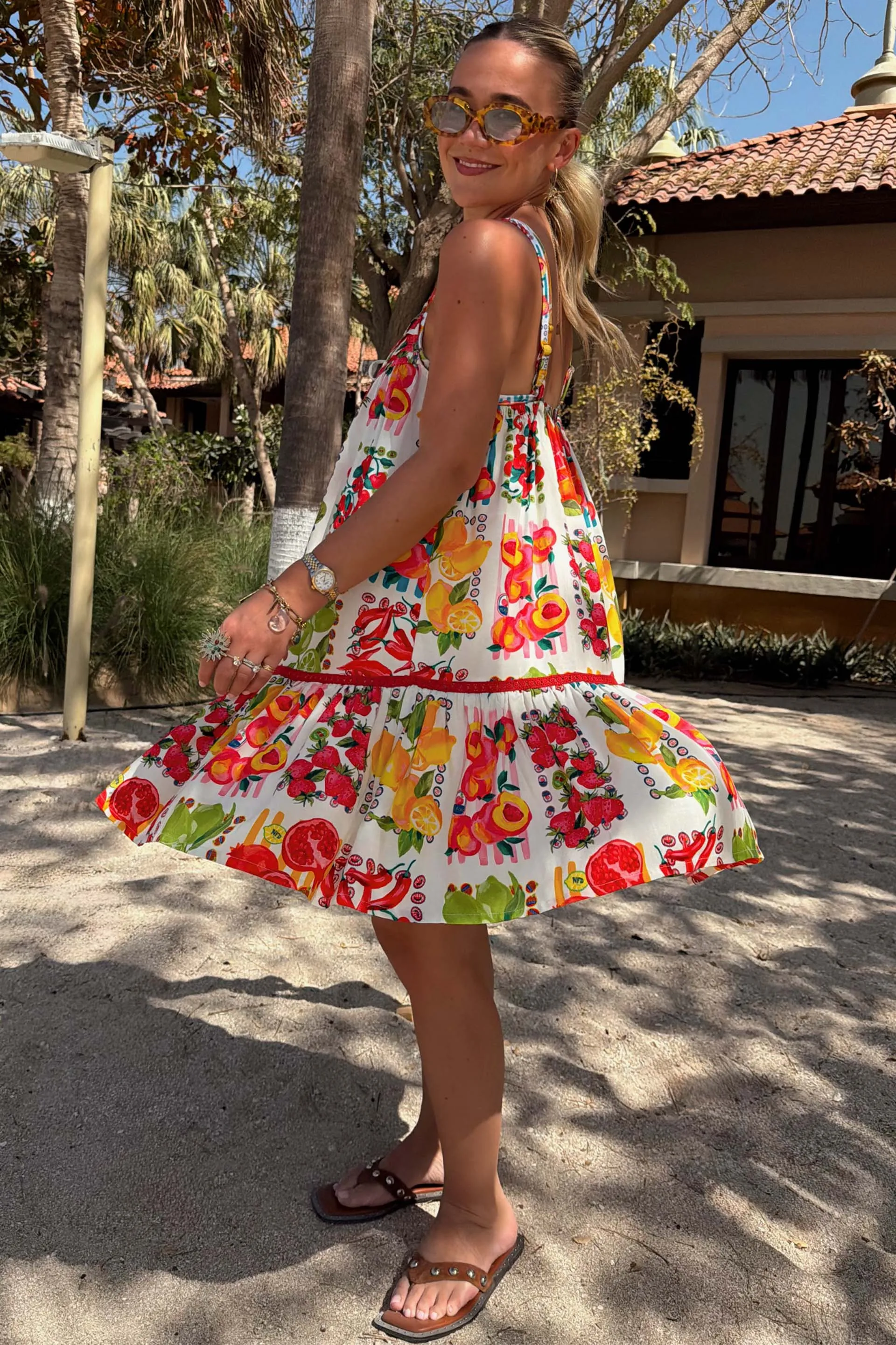 Fruit Stamps Mini Dress sold by Never Fully Dressed product image thumbnail 2