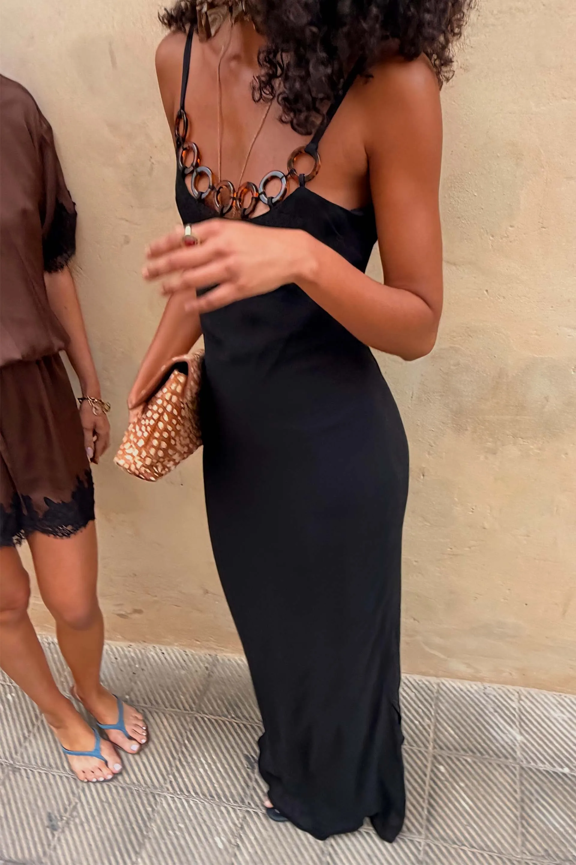 Black Sapna Dress with Ring Detail sold by Never Fully Dressed product image thumbnail 3