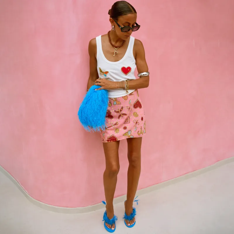 Pink Astra Mini Skirt made by Never Fully Dressed