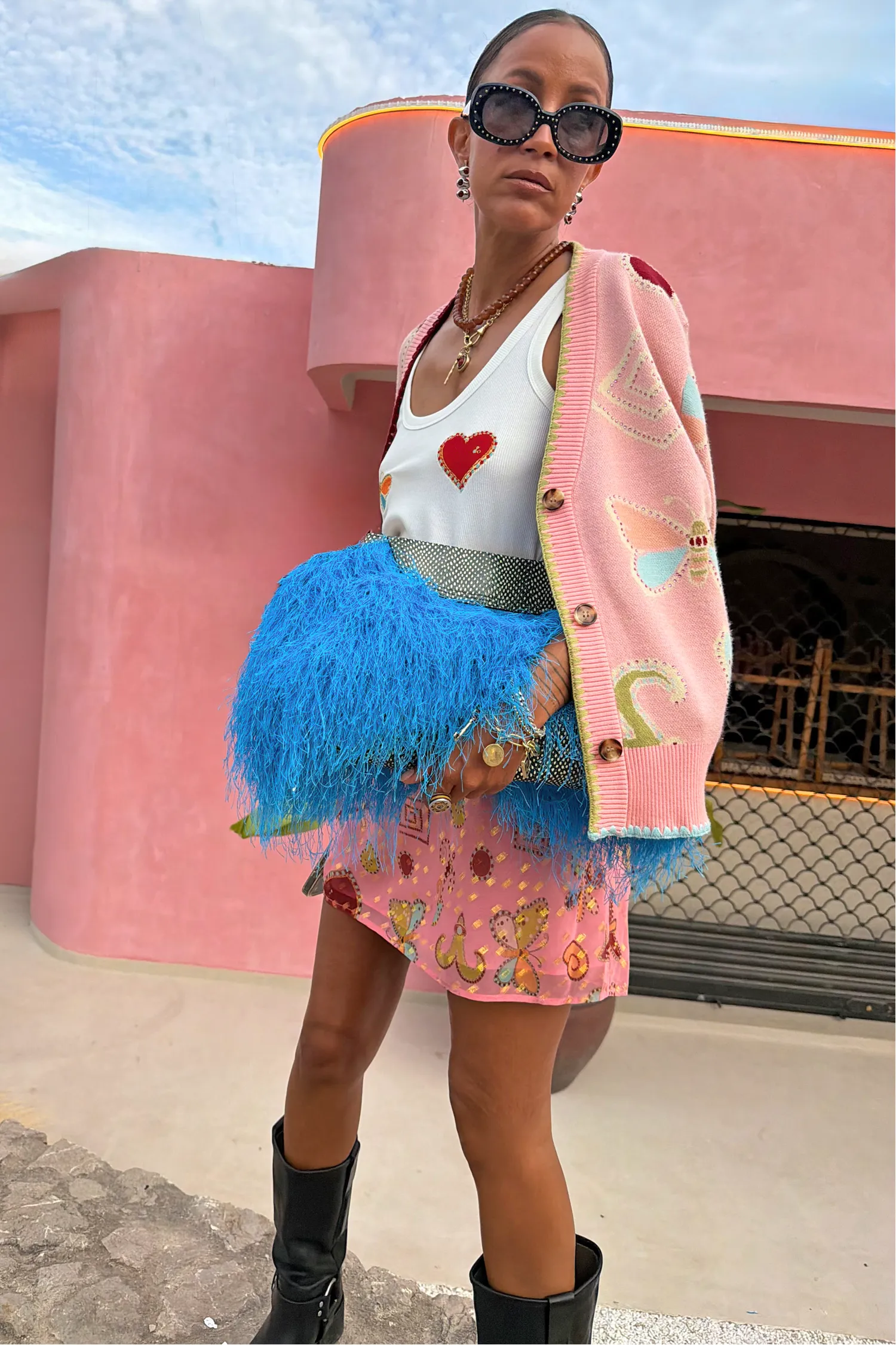 Pink Astra Mini Skirt sold by Never Fully Dressed product image thumbnail 5