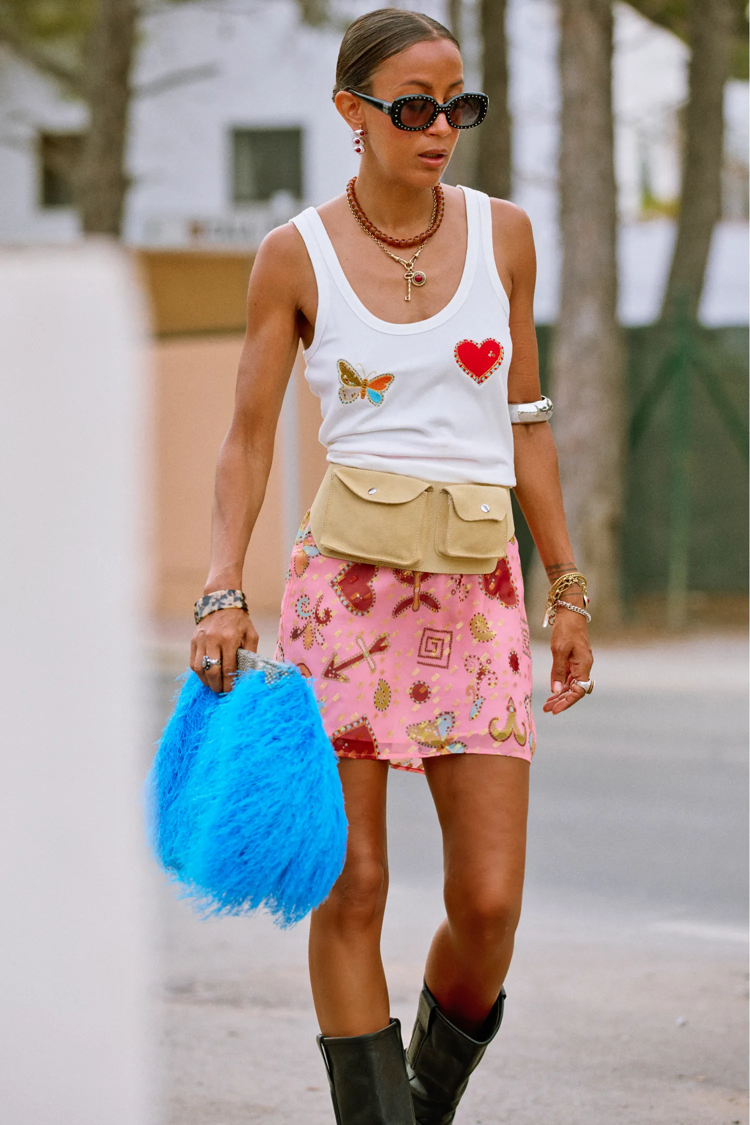 Pink Astra Mini Skirt sold by Never Fully Dressed product image thumbnail 4